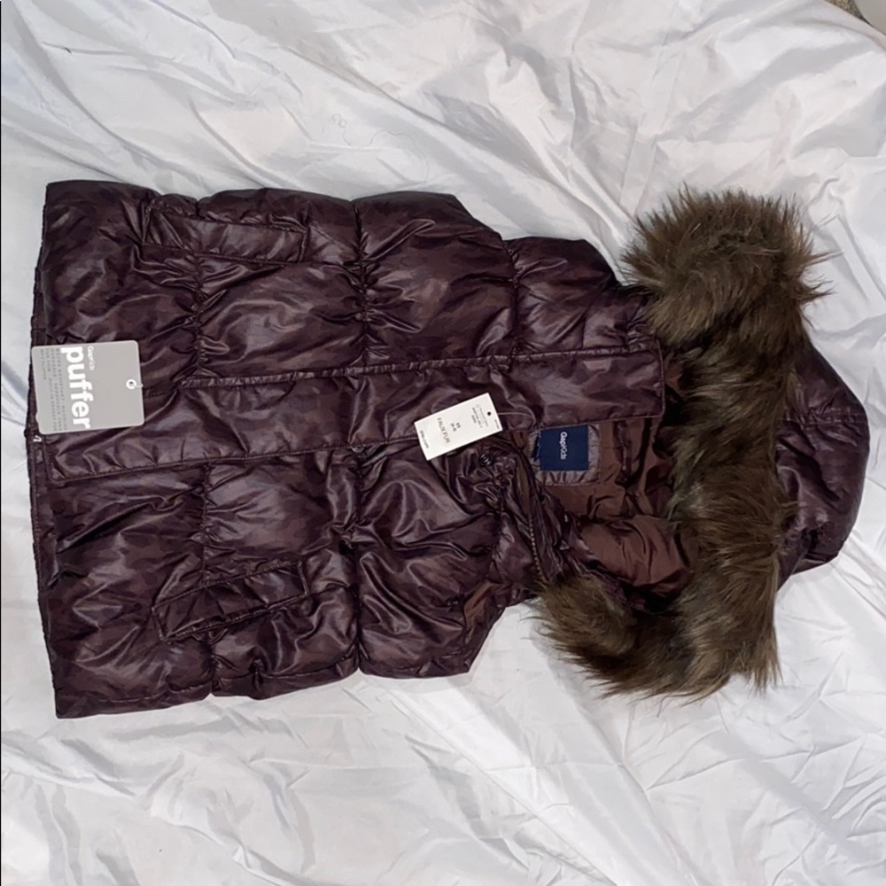 GapKids - Puffer Vest Faux Fur